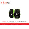 SILVERTEC SB-90 BLACK/GREEN USB 2.0 LED