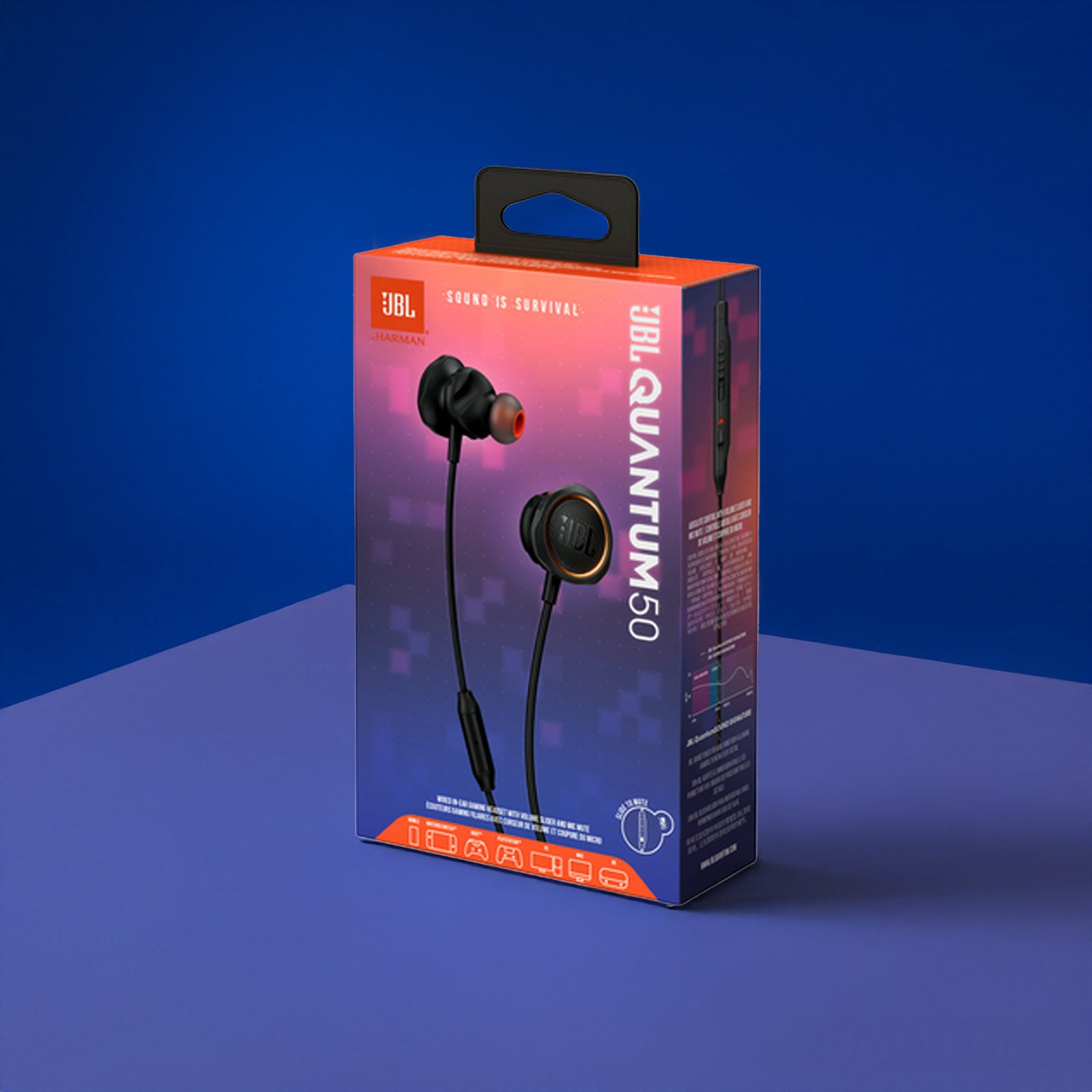 JBL QUANTUM 50 BLACK IN-EAR EARPHONE