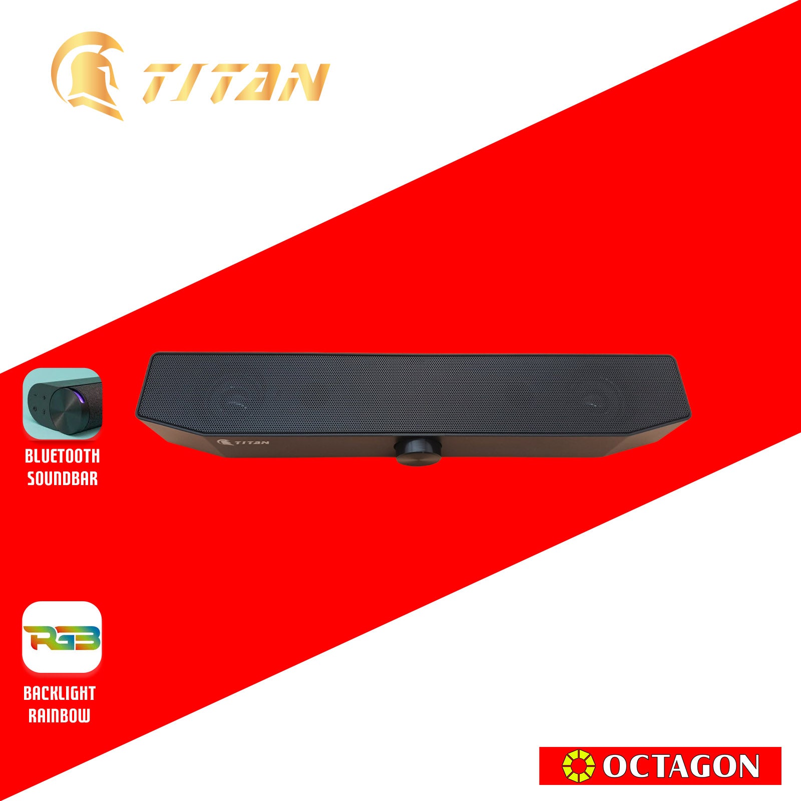 TITAN TSD-022 RGB BLUETOOTH SOUNDBAR SPEAKER 6W