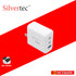 SILVERTEC ST-GW65 65W 3-PORT PD GAN WALL CHARGER 2-USB-C & USB-A WHITE US PLUG