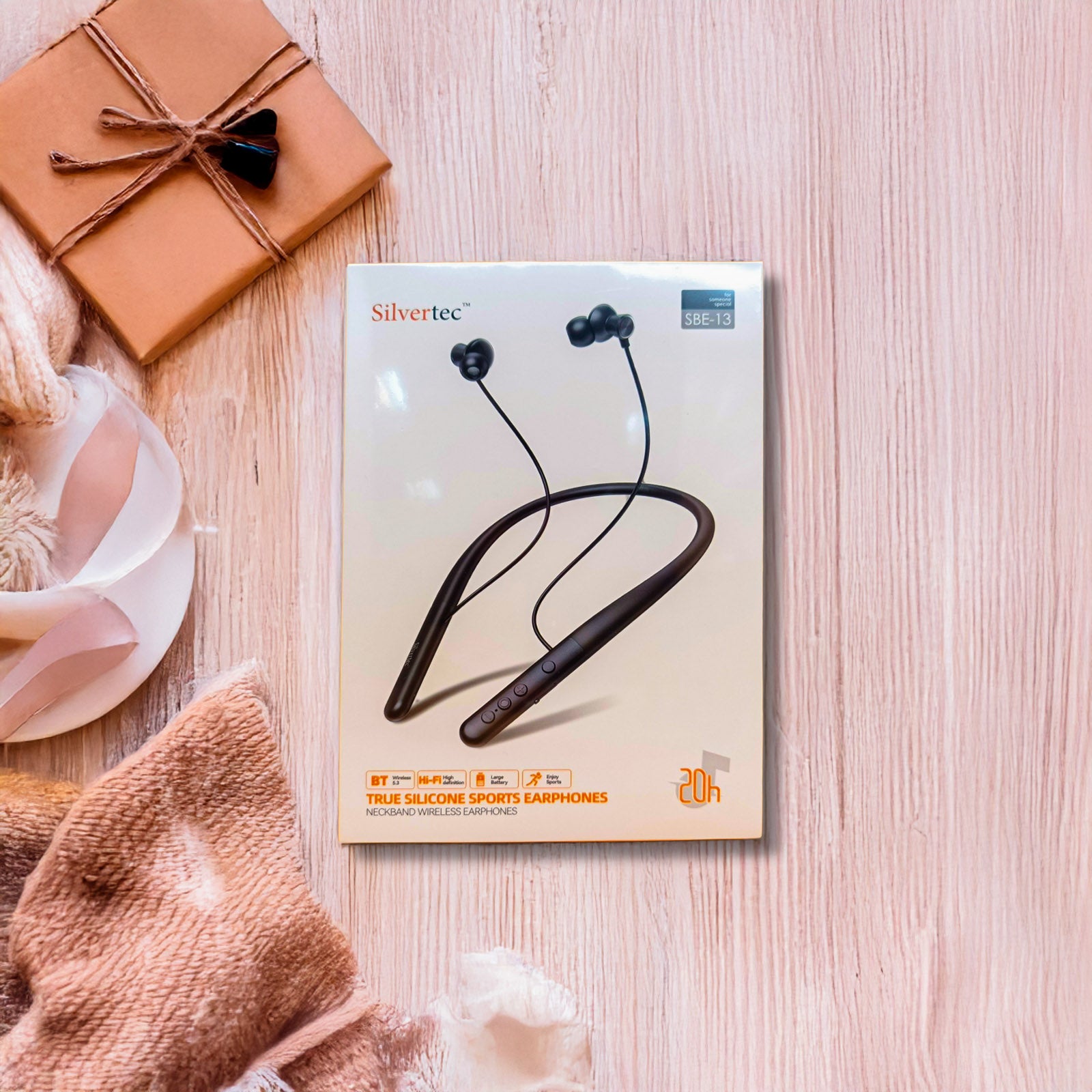 SILVERTEC SBE-13-BK BLUETOOTH PREMIUM NECKBAND EARPHONES BLACK