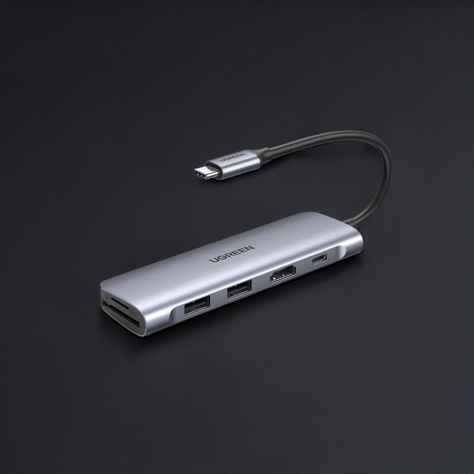 UGREEN USB-C 6-IN-1 Multifunctional Adapter Space Gray CM195/70411