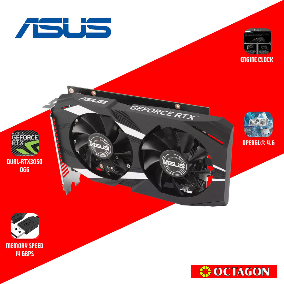 ASUS DUAL RTX3050 O6G