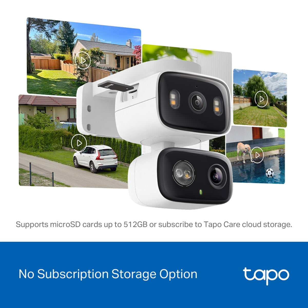TPLINK TAPO C246D INDOOR/ OUTDOOR DUAL LENS 2K+3MP PAN TILT SECURITY CAMERA