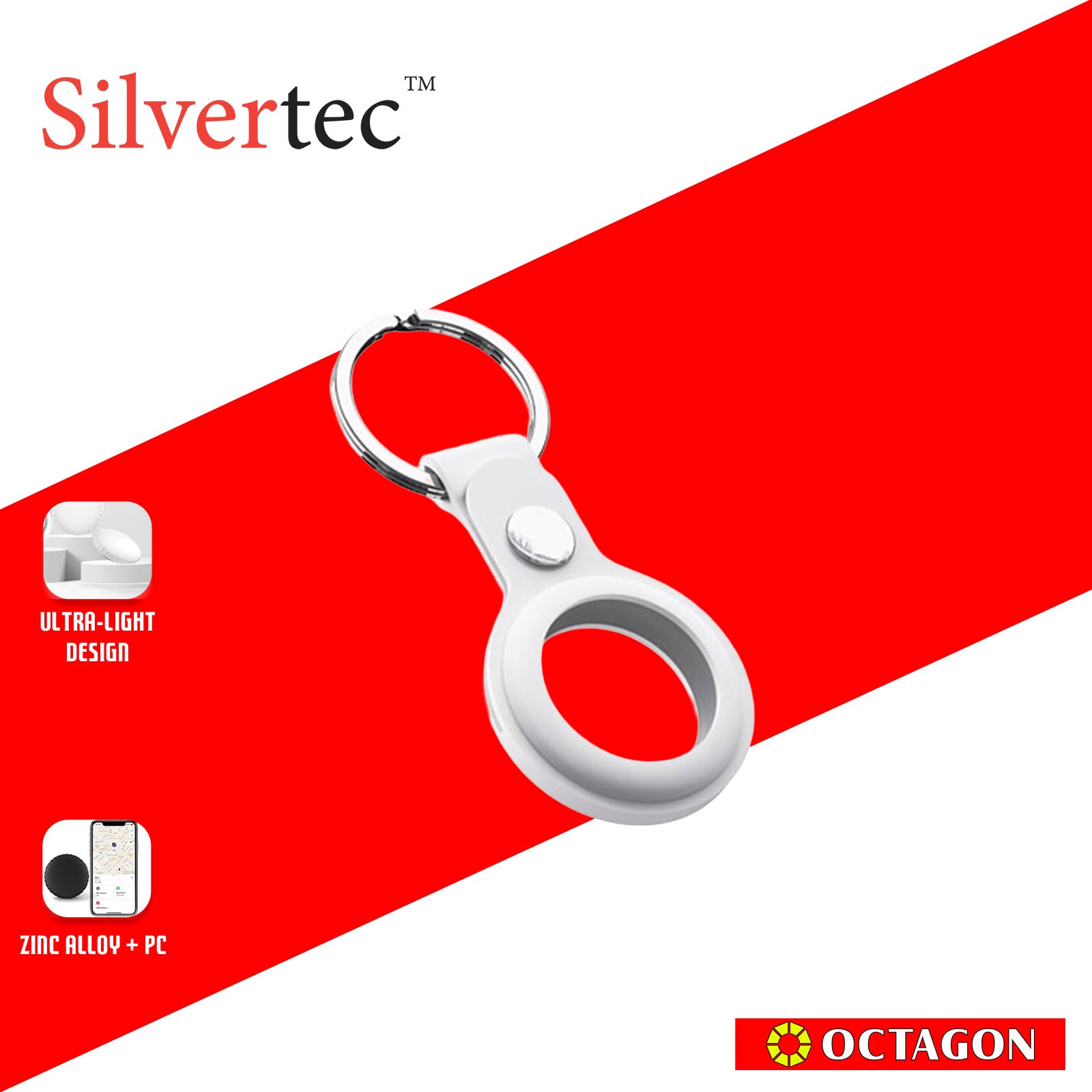 SILVERTEC SRF-STAG01-WH/BK STARTAG LOCATION FINDER WITH PROTECTION CASE WHITE/BLACK