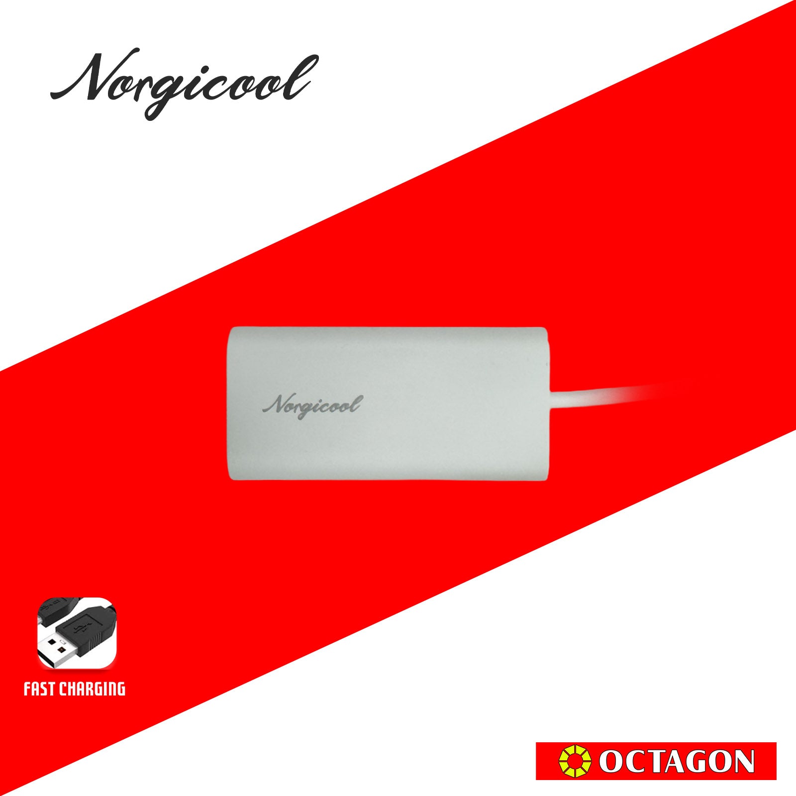 NORGICOOL NA4610C 65W 4-PORT PD DESKTOP CHARGER 2-USB-A & 2-USB-C 1.5M
