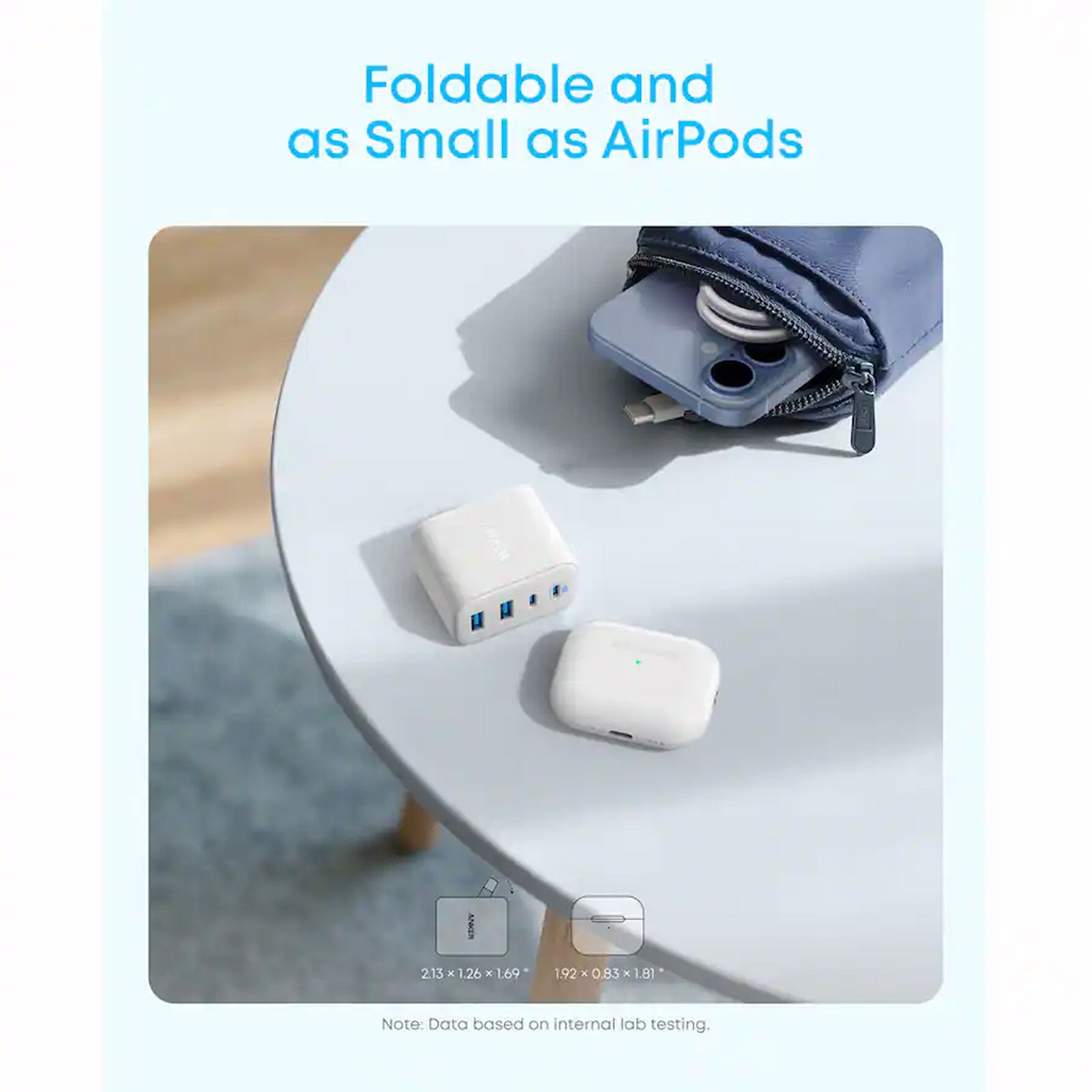 ANKER A121EJ21 ZOLO WHITE 50W 2A2C CHARGER