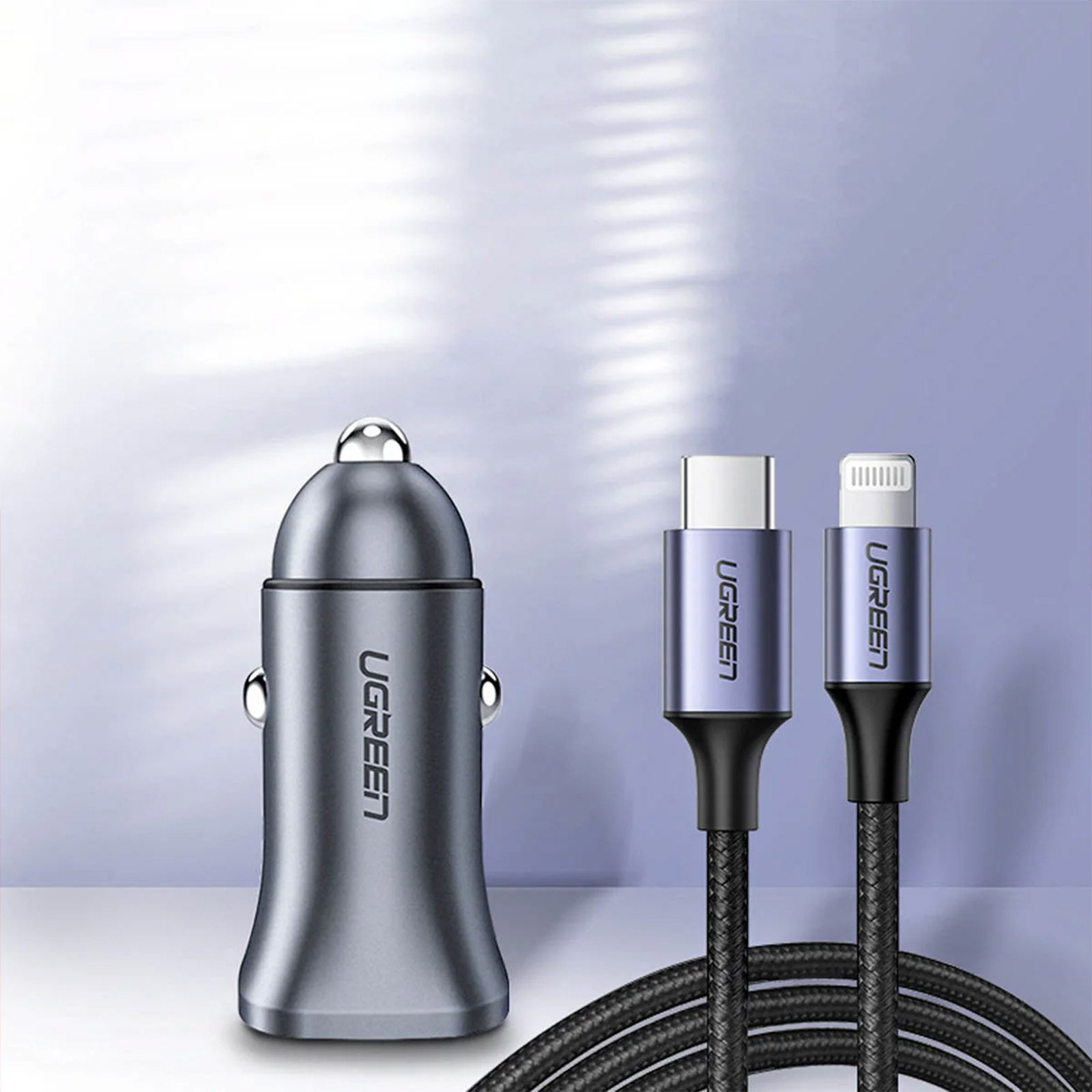 UGREEN CD130/40858 30W DUAL PORT CAR CHARGER
