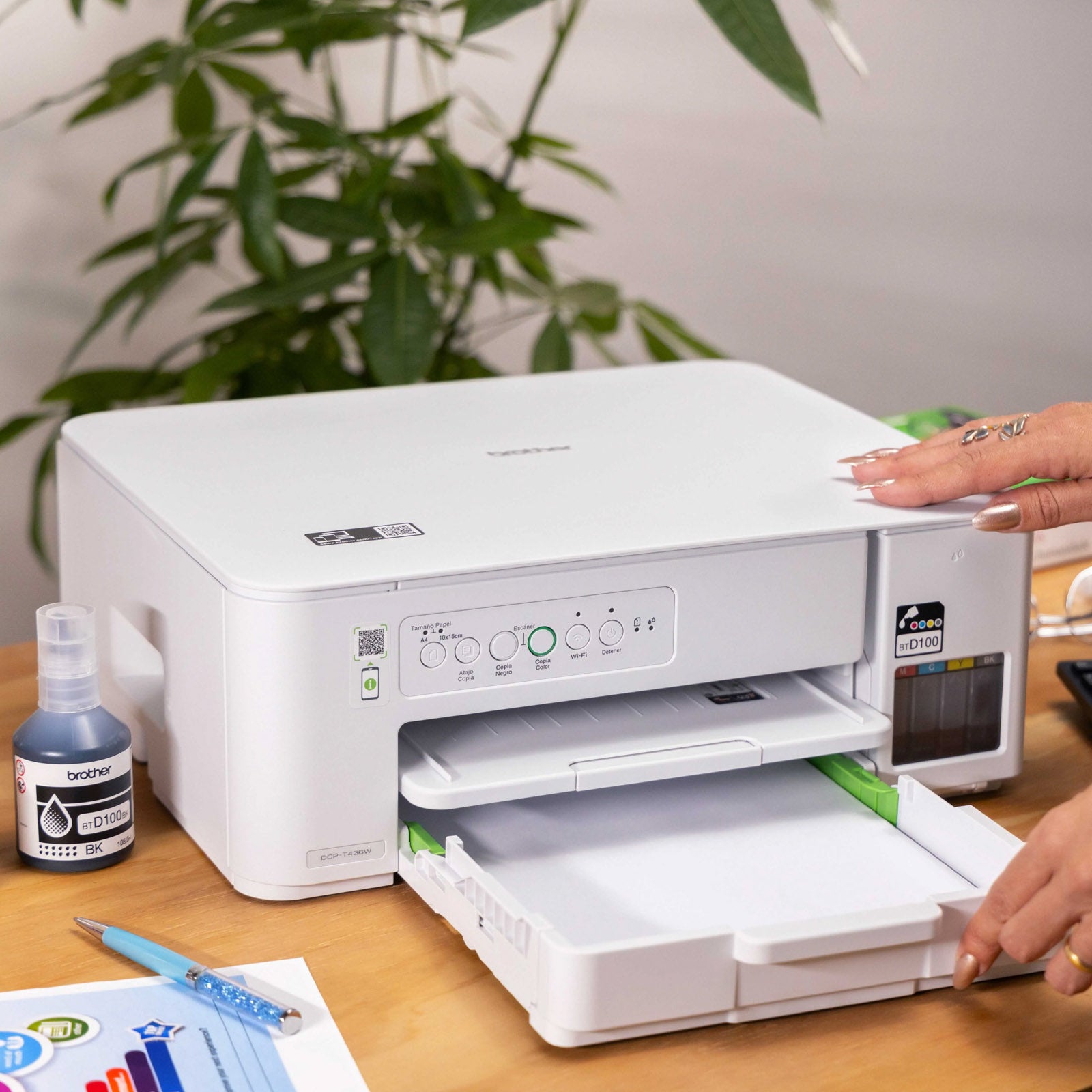 BROTHER DCP-T436W PRINTER (BTD100BK/C/M/Y/BK2PK/CL3PK)