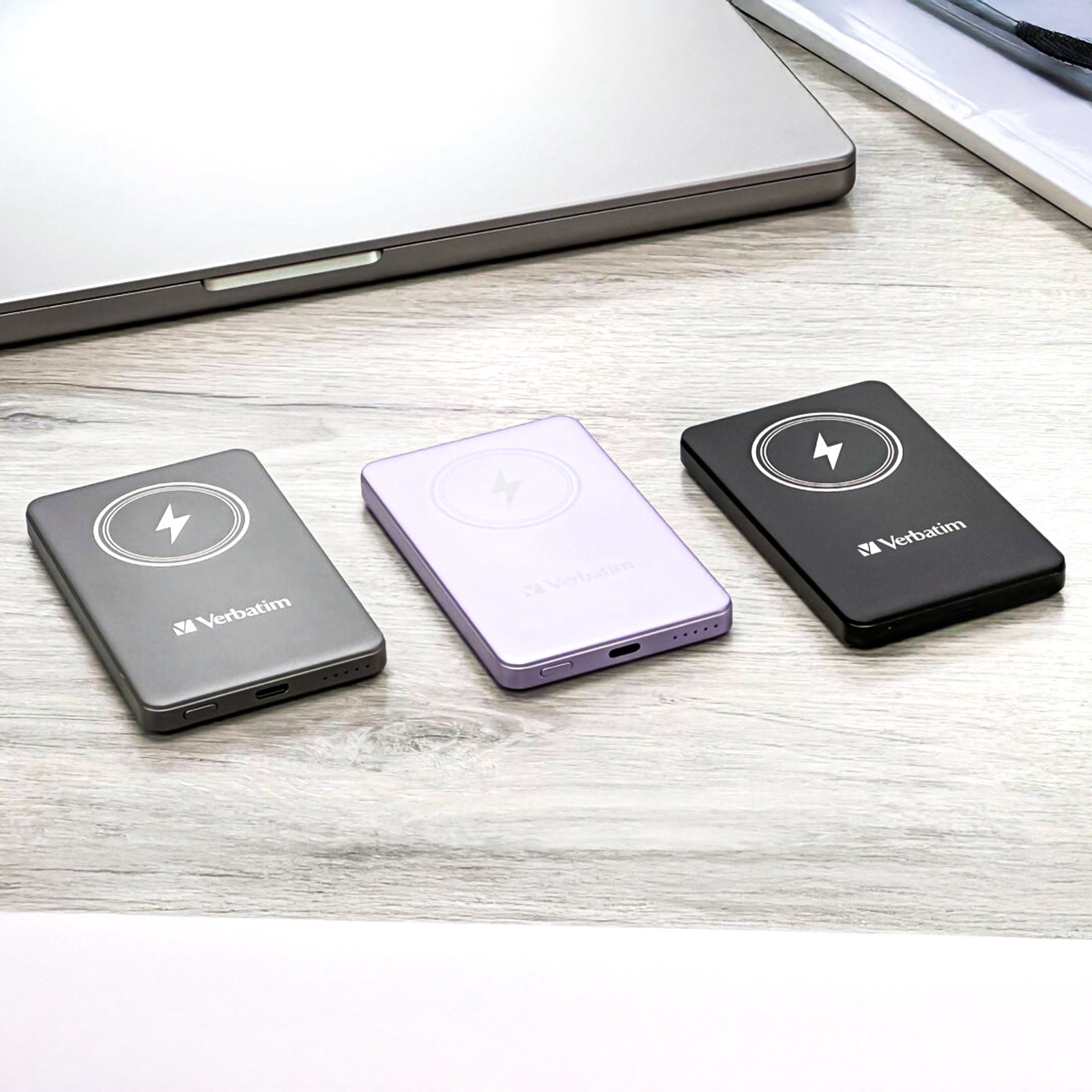 VERBATIM 66908 POWER PACK 5000MAH MAGNETIC WIRELESS CHARGING (GREY)