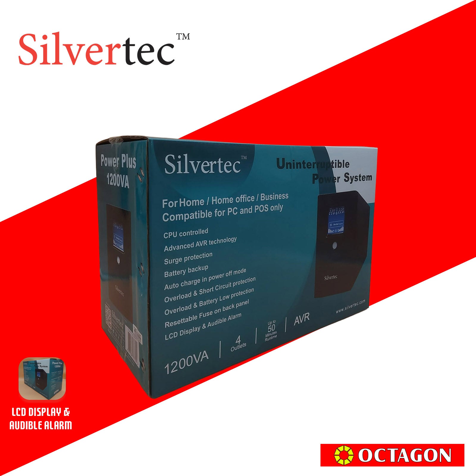 SILVERTEC POWERPLUS 1200PR UPS RESETTABLE FUSE