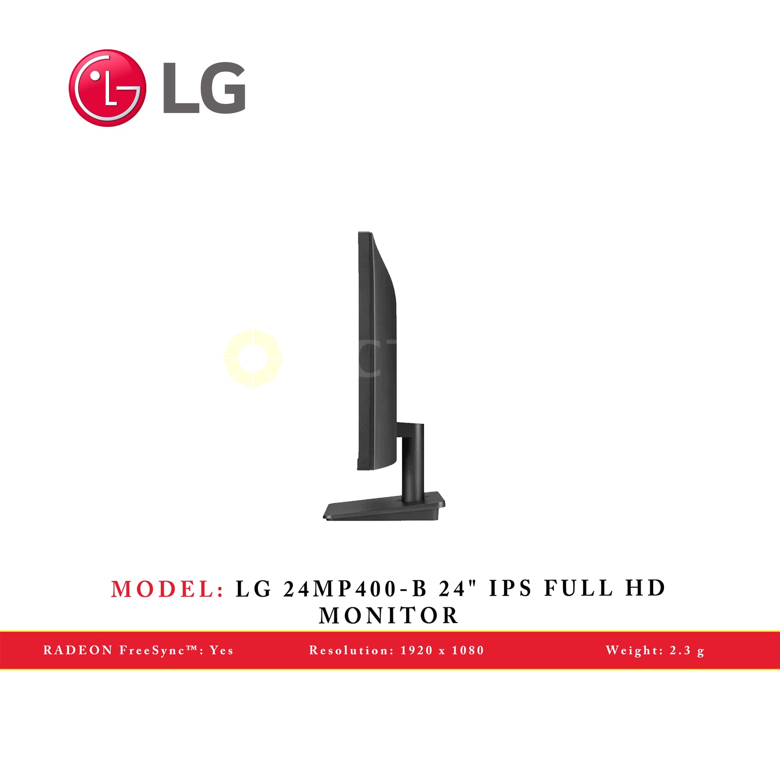 LG 24MP400-B.APH 75HZ IPS MONITOR BLACK