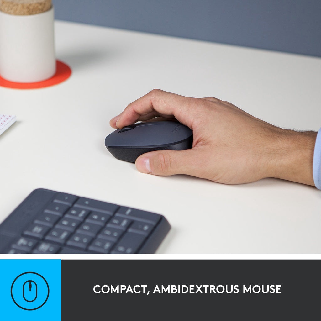LOGITECH MK235 BLACK WIRELESS KEYBOARD AND MOUSE COMBO