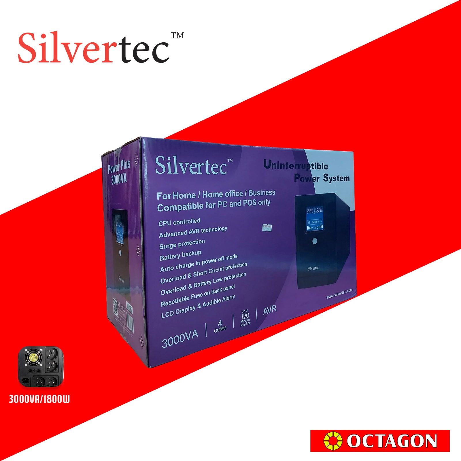 SILVERTEC POWERPLUS 3000PVA UPS