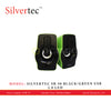 SILVERTEC SB-90 BLACK/GREEN USB 2.0 LED