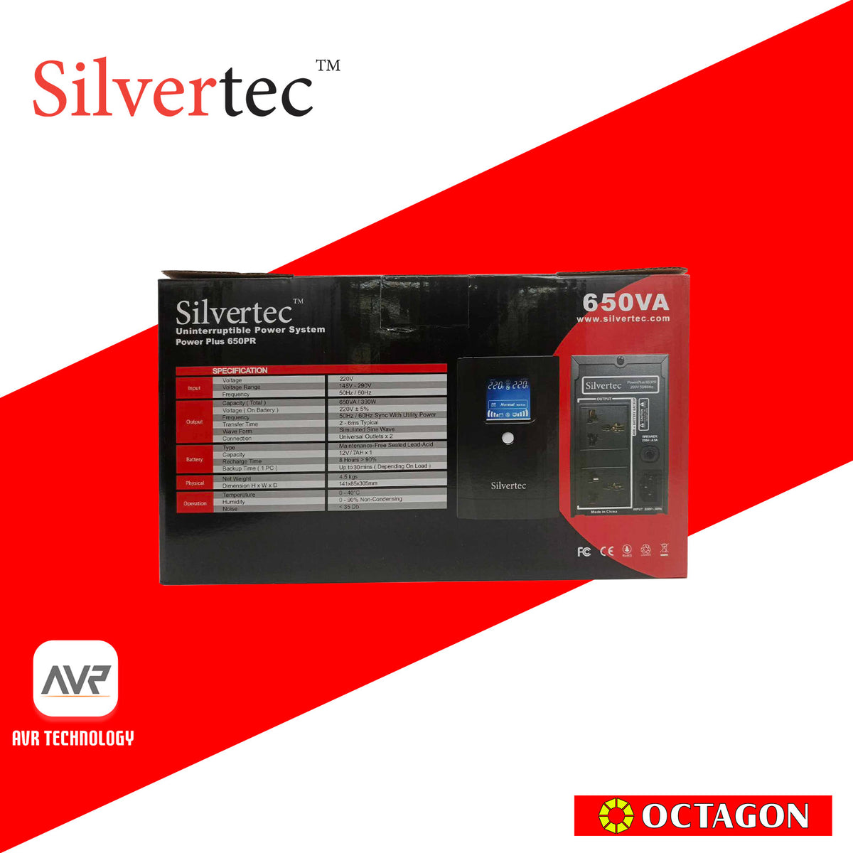 Silvertec Mouse Software SILVERTEC POWERPLUS 650PR UPS – Octagon Computer Superstore