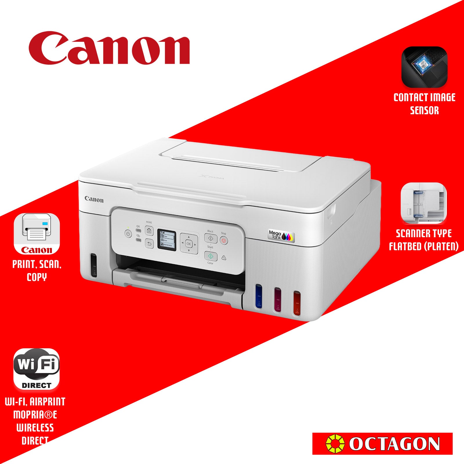 CANON PIXMA G3780 INK TANK PRINTER (GI-71 SERIES) AIO WIRELESS