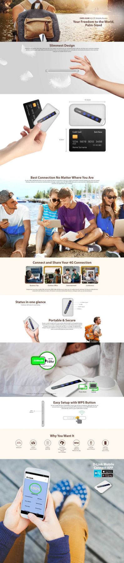 DLINK DWR-930M 4G LTE MOBILE ROUTER