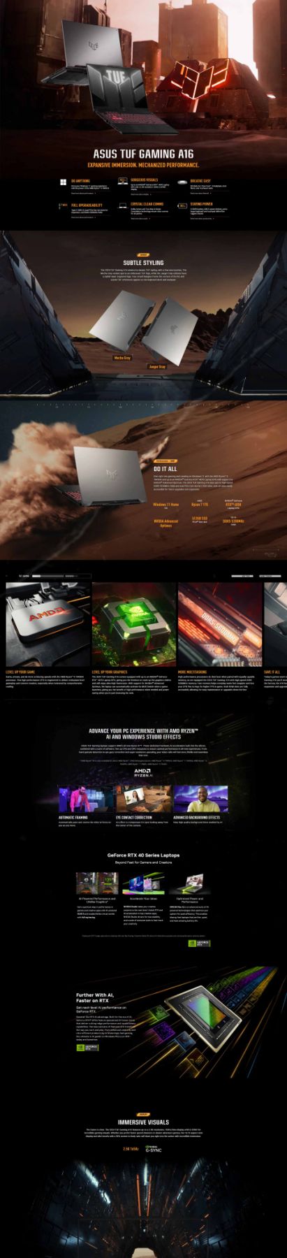 ASUS TUF FA607NUQ-RL204WSM/ RYZEN 7-170/ 16GB/ 512GB SSD/ 16 FHD 144HZ/ WIN 11/ RTX4050 6GB