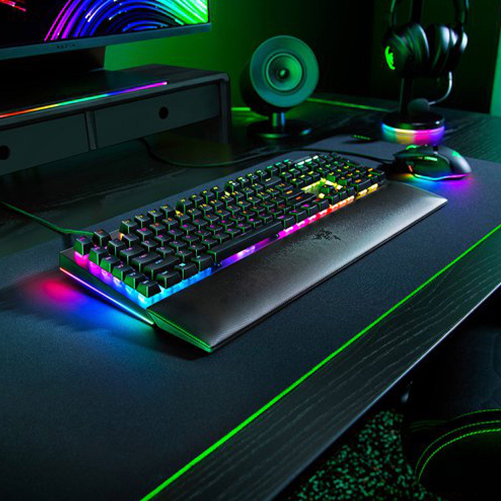 RAZER BLACK WIDOW V4 X NEW MECHANICAL GAMING KEYBOARD (YELLOW SWITCH)