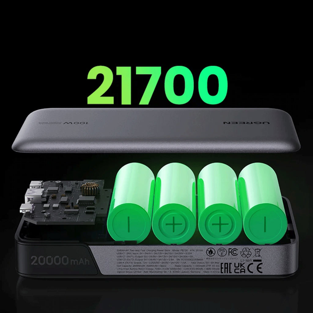 UGREEN PB720/25188 20000MAH POWERBANK 100W TWO-WAY FAST CHARGING - SPACE GRAY
