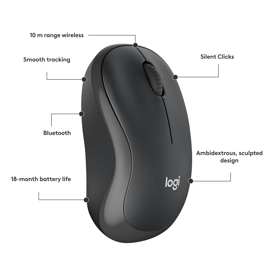 LOGITECH M240 GRAPHITE SILENT MOUSE BLUETOOTH
