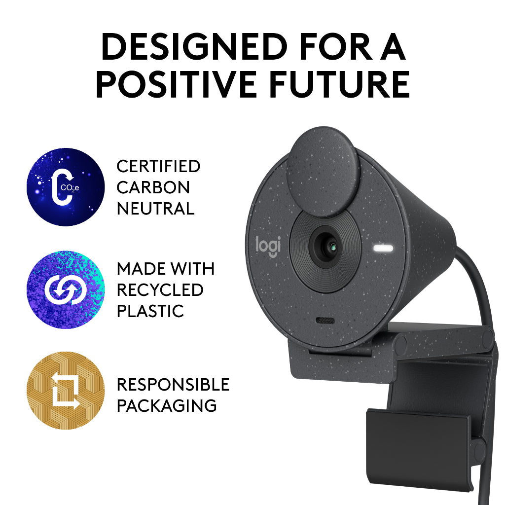 LOGITECH BRIO 300 ROSE WEBCAM 1080P