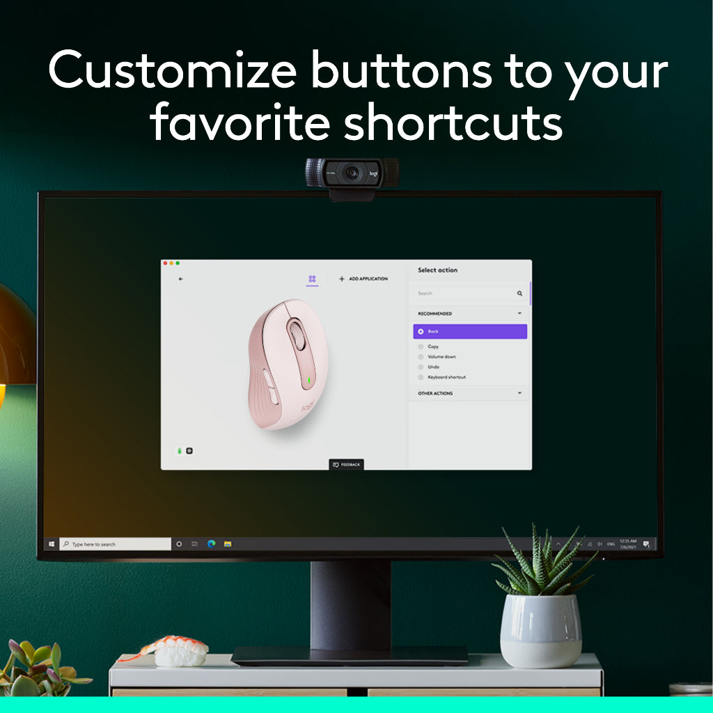 LOGITECH M650 WHITE MOUSE SIGNATURE SILENT TOUCH