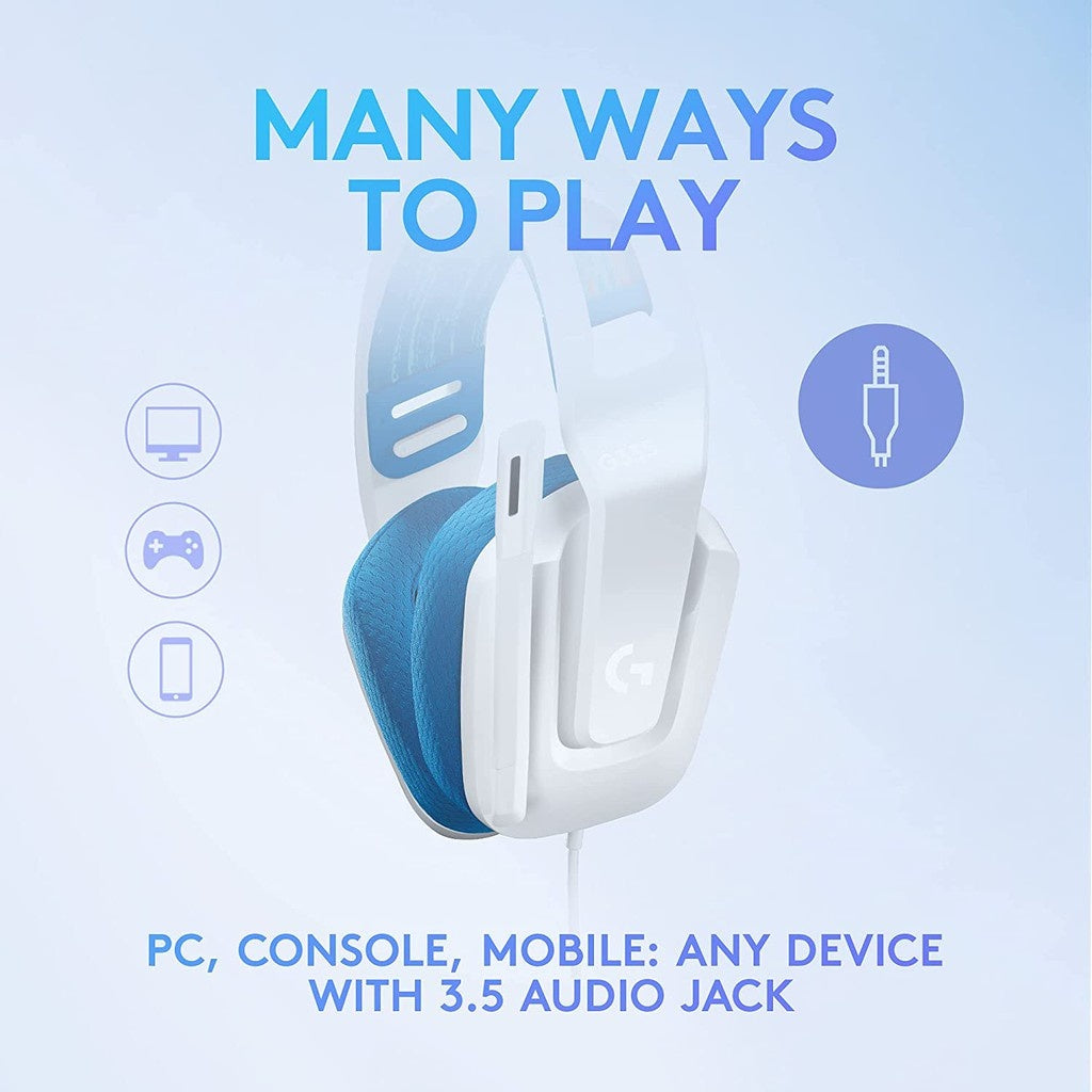 LOGITECH G335 BLACK HEADSET 3.5MM SINGLE JACK GAMING