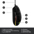 LOGITECH G102 BLACK LIGHTSYNC GAMING MOUSE 6 BUTTONS 8000DPI RAINBOW LED