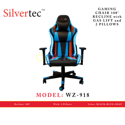 SILVERTEC WZ-918 BLUE CHAIR RECLINE 180°