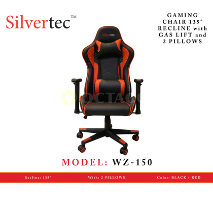 SILVERTEC WZ-150 RED CHAIR RECLINE 135°