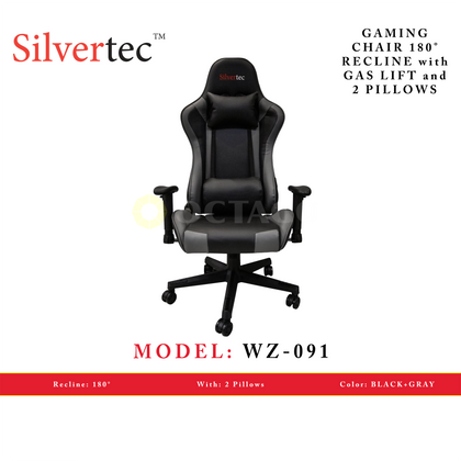 SILVERTEC WZ-091 GRAY CHAIR RECLINE 180°