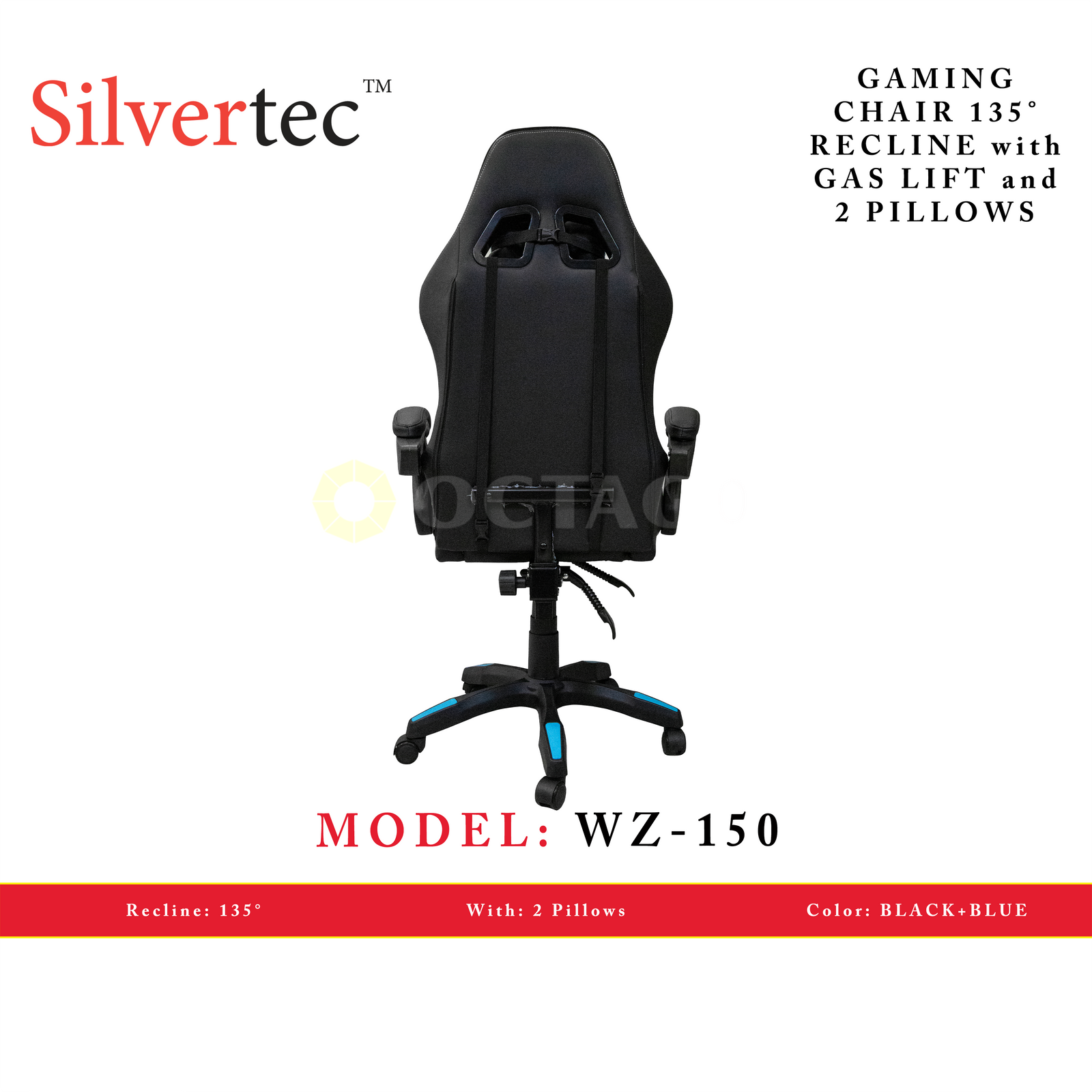 SILVERTEC WZ-150 BLUE CHAIR RECLINE 135°