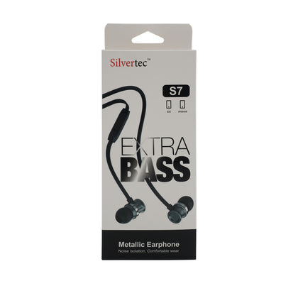 SILVERTEC S7-BK BLACK IN-EAR EARPHONE