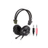A4 TECH HS-28 BLACK W/ MIC ON-EAR STEREO