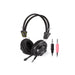 A4 TECH HS-28 BLACK W/ MIC ON-EAR STEREO