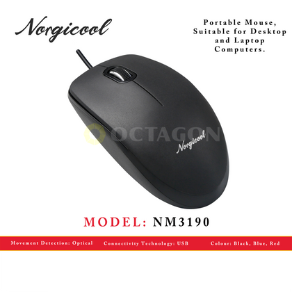 NORGICOOL NM3190 USB MOUSE