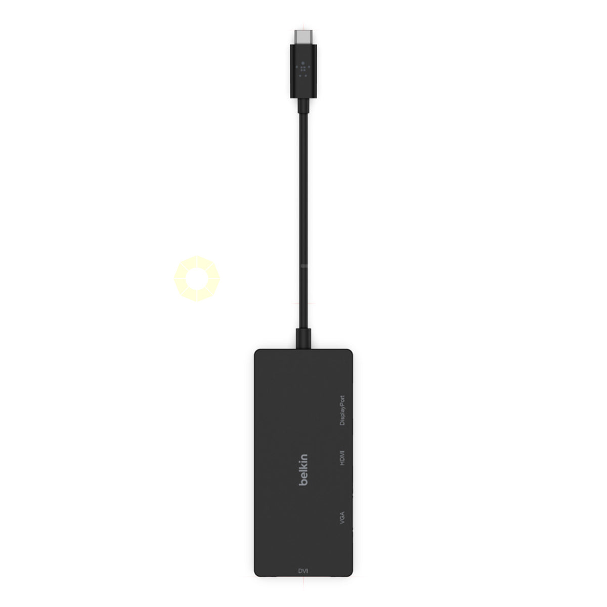 BELKIN USB-C TO HDMI/VGA/DVI/DISPLAYPORT  BLACK ADAPTER AVC003BTBK