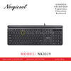 NORGICOOL NK3229 USB KEYBOARD ERGONOMIC CHOCOLATE STYLE