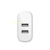 BELKIN DUAL 24W USB-A WALL CHARGER WHITE WCB002DQWH