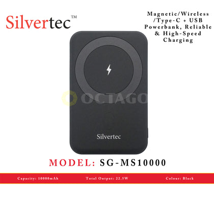 SILVERTEC SG-MS10000-BK 10000MAH PD MAG