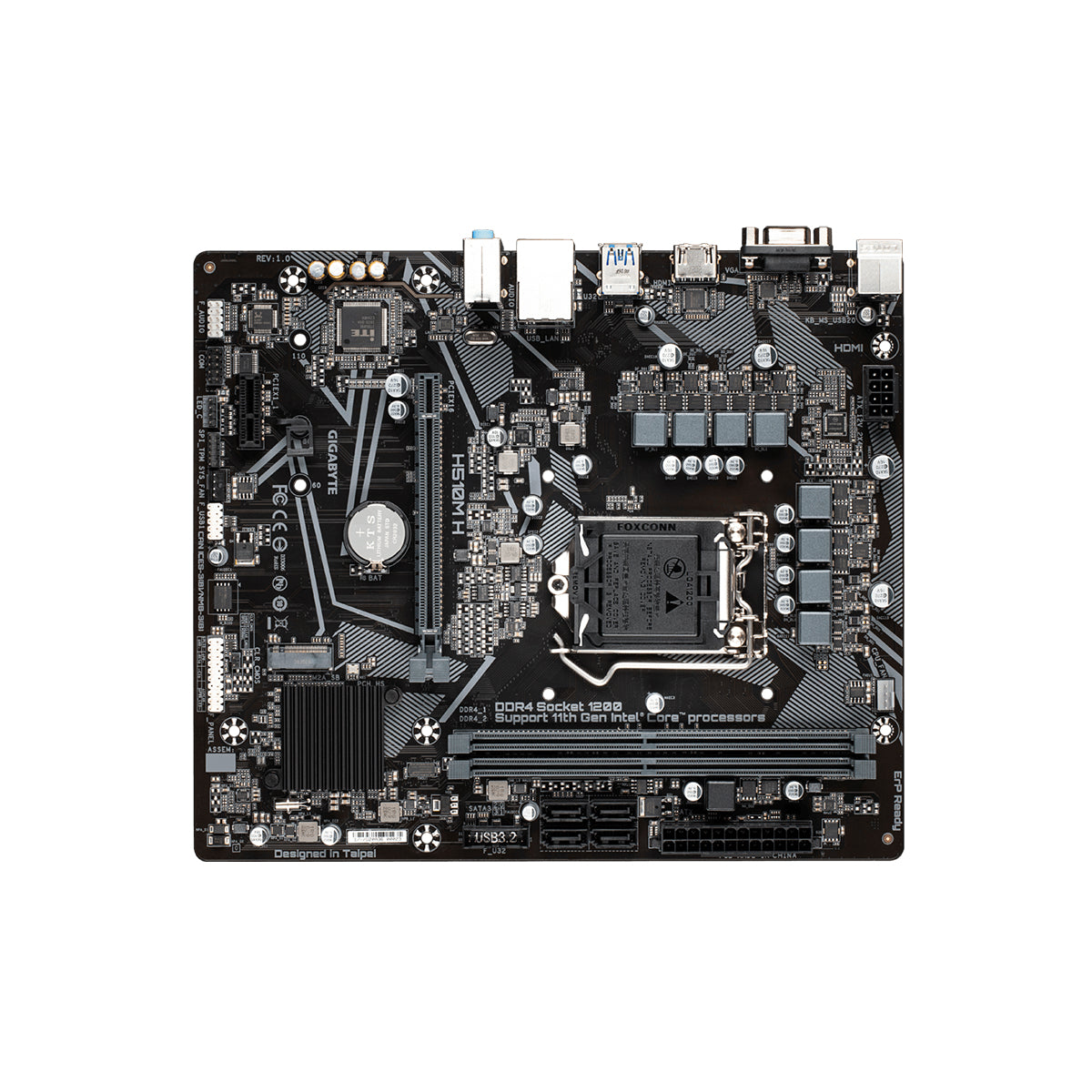 GIGABYTE H510M-H Intel H510M Ultra Durable Motherboard