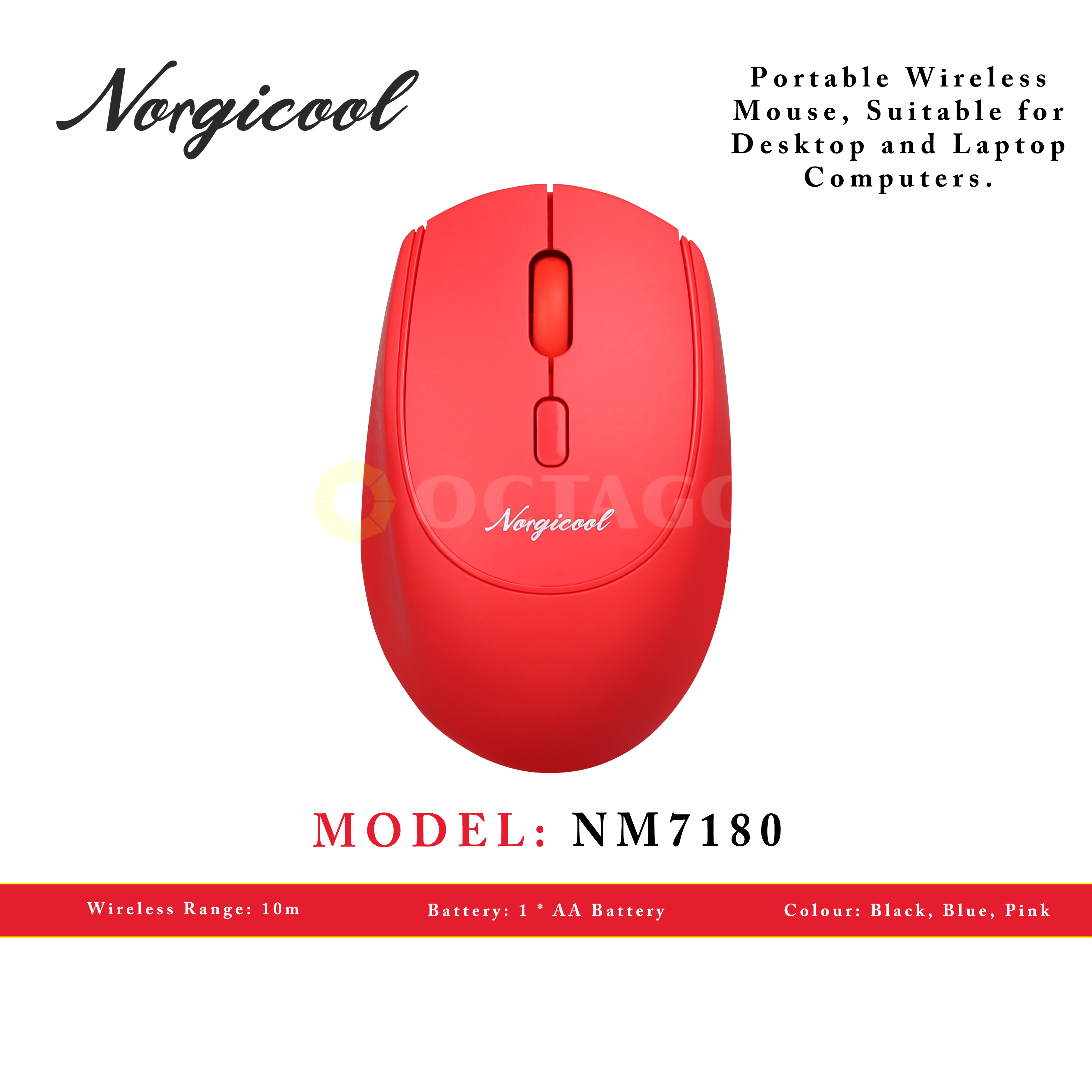 NORGICOOL NM7180 WIRELESS MOUSE