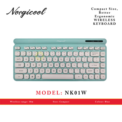 NORGICOOL NK01W-BL WL KEYBOARD BLUE