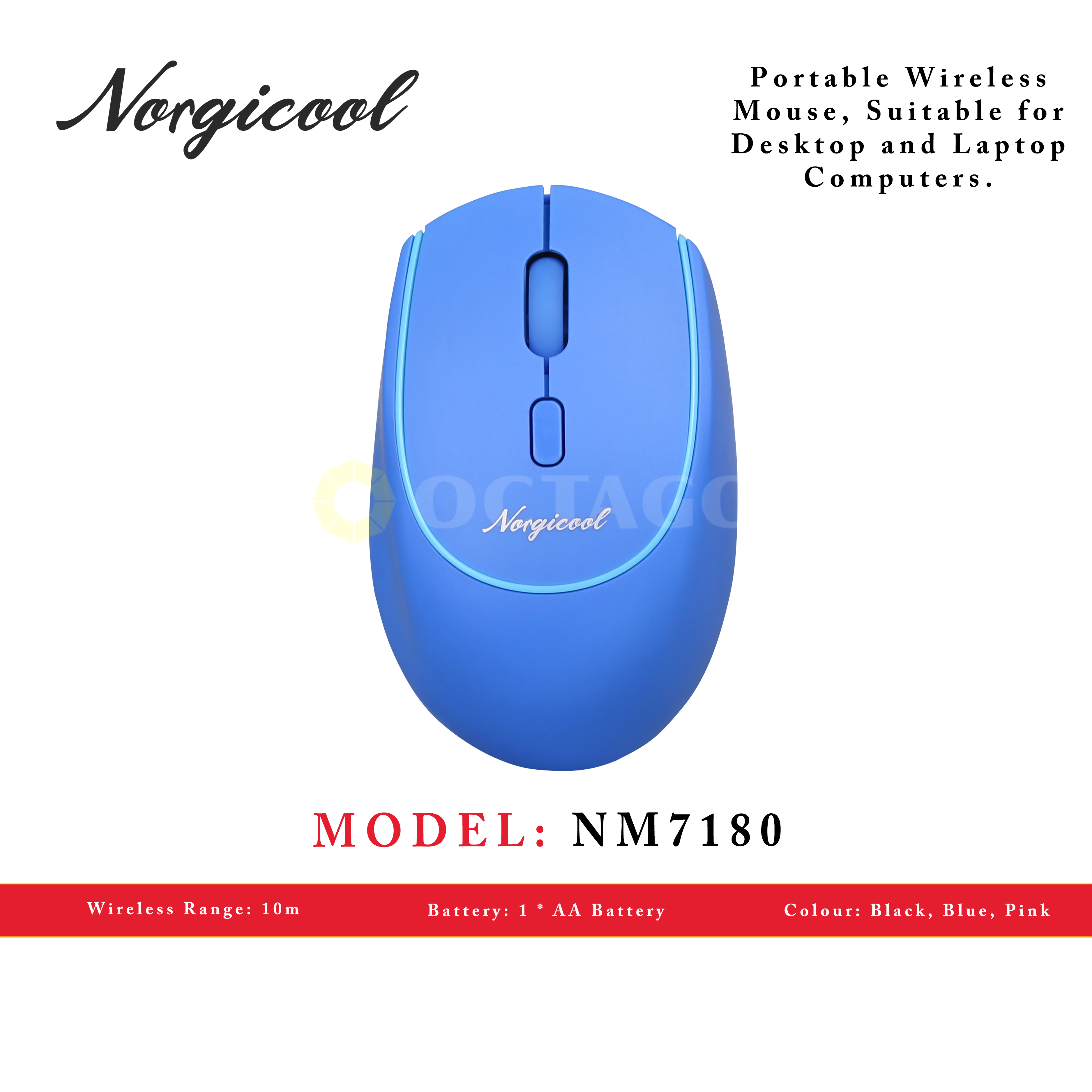 NORGICOOL NM7180 WIRELESS MOUSE