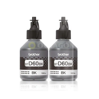 BROTHER BTD-60BK INK BOTTLE TWIN PACK