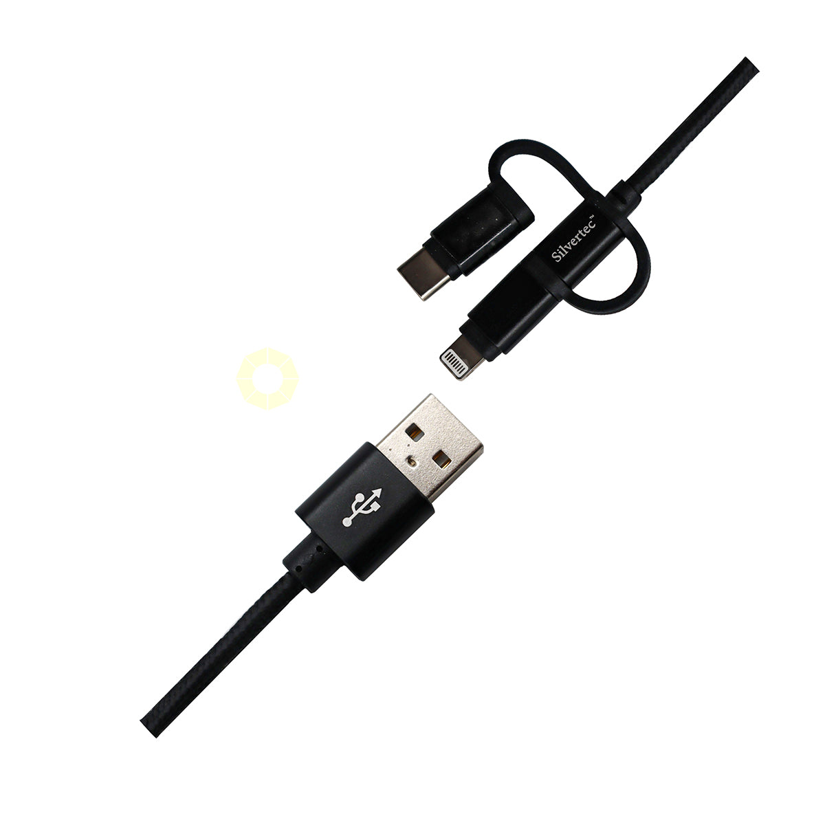SILVERTEC SW-TCL-100-BK USB-A TO USB-C