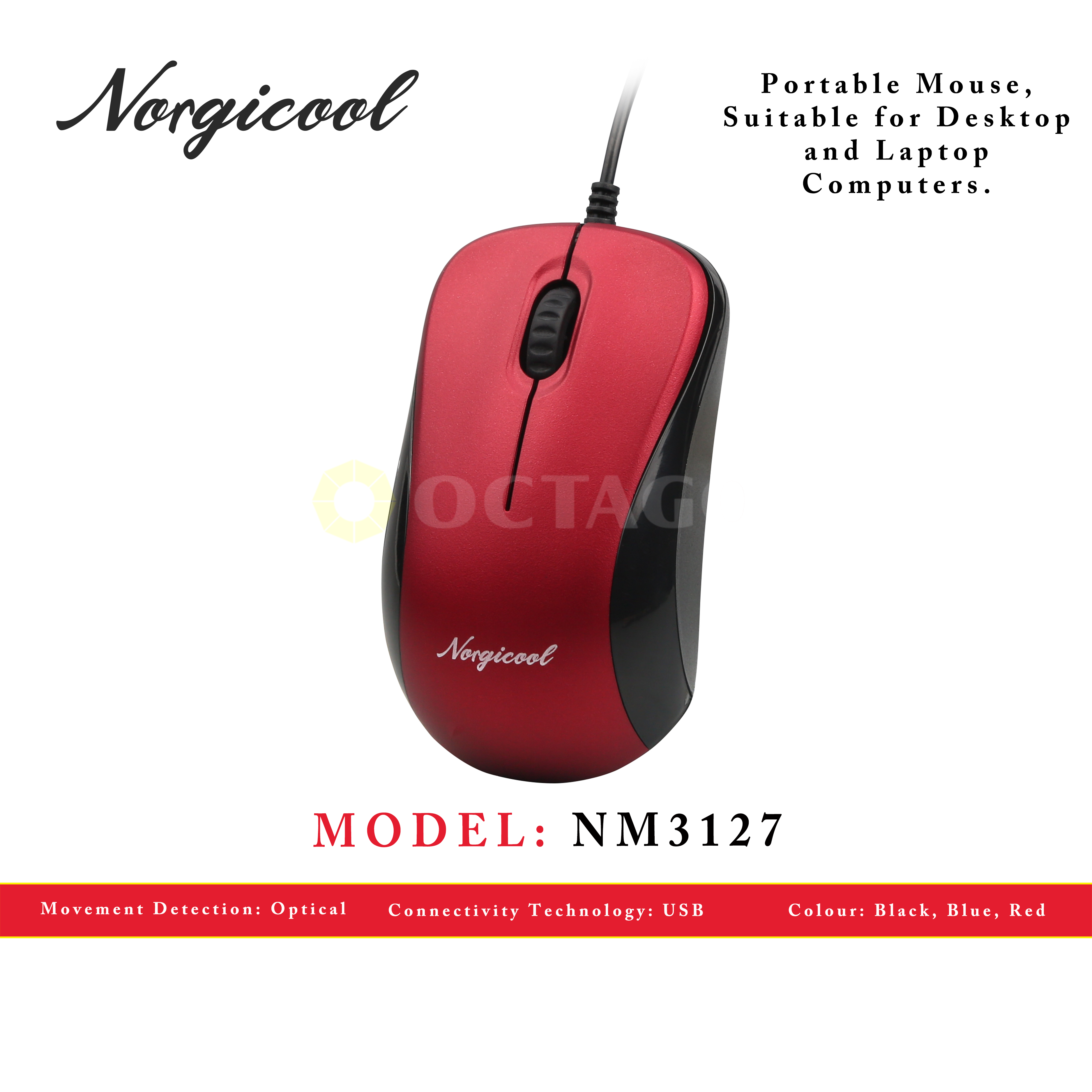 NORGICOOL NM3127 USB MOUSE