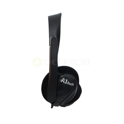 A1TECH AAH-001D 2X3.5MM PC HEADSET WITH MICROPHONE & CONTROLLER